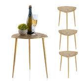 James - table d'appoint - argent ou or - métal - 40x45x40 cm